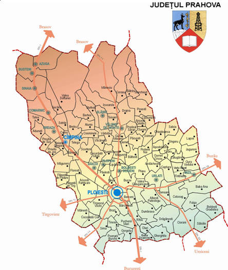 Harta Prahova - 0 Contact