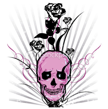 ist2_6510309-skull-and-roses-vector-illustration[1] - poze rock