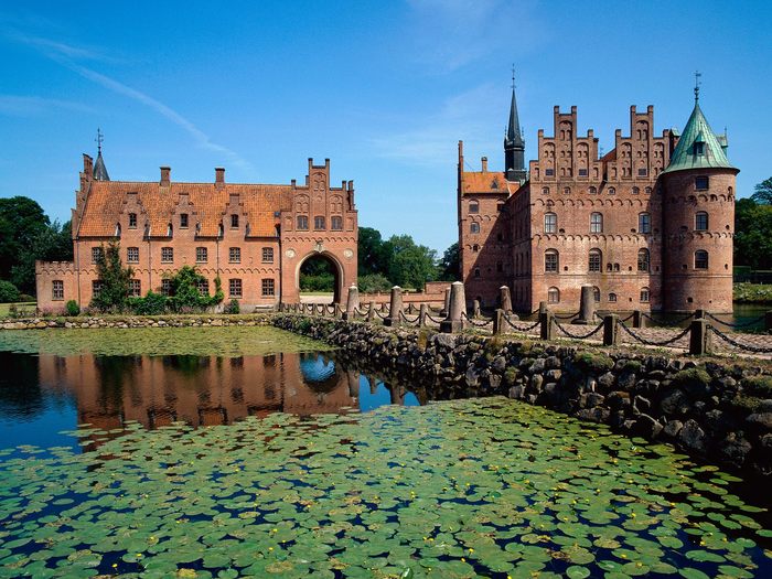 Egeskov Castle, Fyn Island, Copenhagen, Denmark