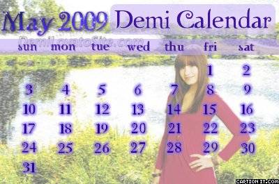 Calendar Demi Lovato