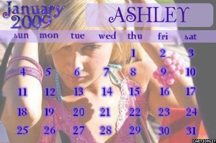 CALENDAR ASHLEY - da sau nu 2