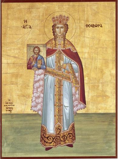 11-februarie-Sf. Teodora - Icoane si imagini religioase crestin ortodoxe