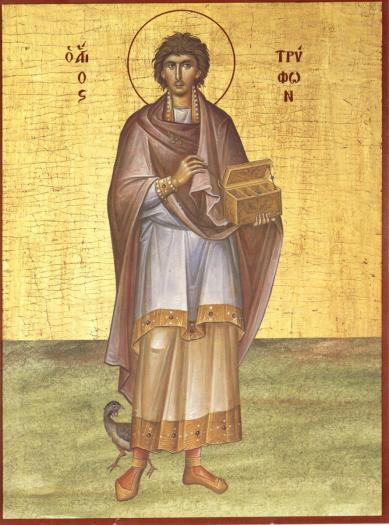 01-februarie-Sf. Muc. Trifon - Icoane si imagini religioase crestin ortodoxe