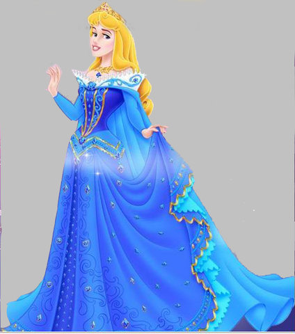 Princess Aurora si rochia ei albastra - Minunatele printese Disney