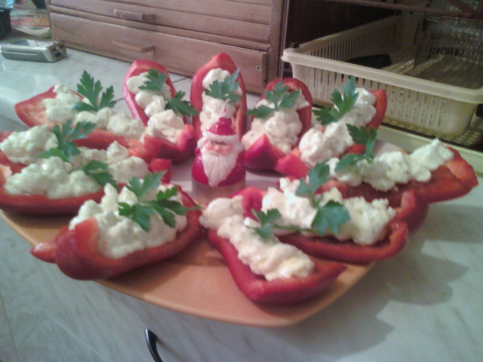 ardei cu crema  de branza - bunutz