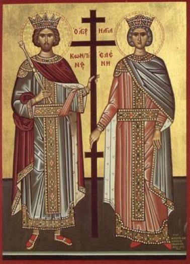 Sfintii Constantin si mama sa Elena - Icoane Ortodoxe