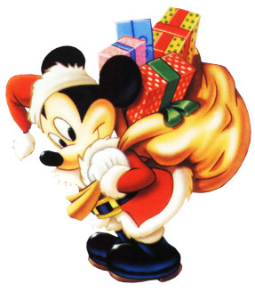 Mickey-Mouse-Santa-Gifts - Mickie Mouse