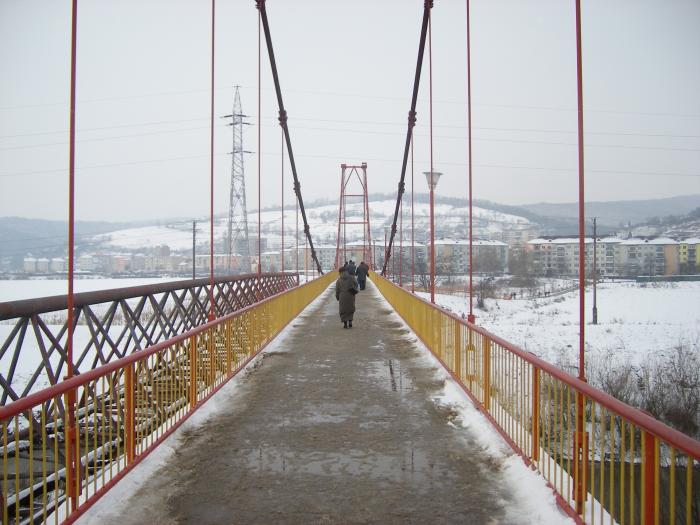 Medias-Pasarela  pietonala peste Tirnava