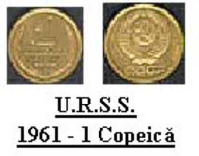 urss - 1961 - 1 copeica - banii
