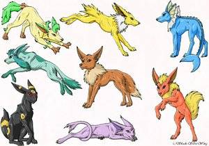 Pokemon_Real_Eevee_Evolutions_by_Shade_SilverWing