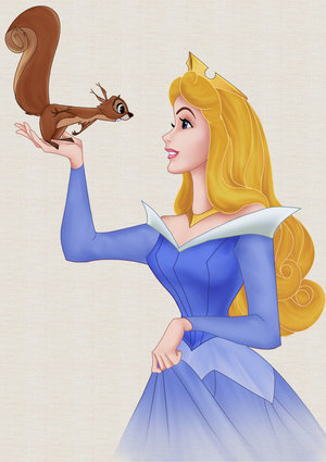 Princess Aurora si veverita - Minunatele printese Disney