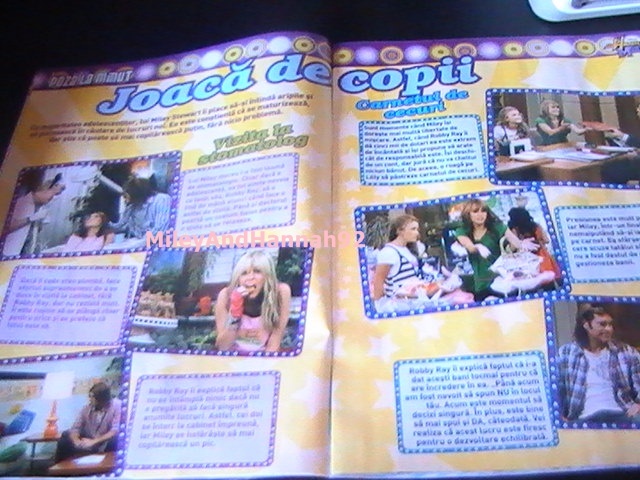 revista  hm  pagina 4 - lucrurile mele cu hannah montana si miley