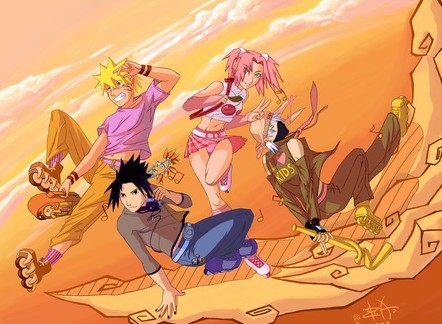 NaRuTo , SaSuke , Kakasi , shi sakura
