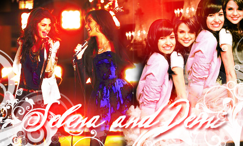 Selena_and_Demi_by_enchantinggirl