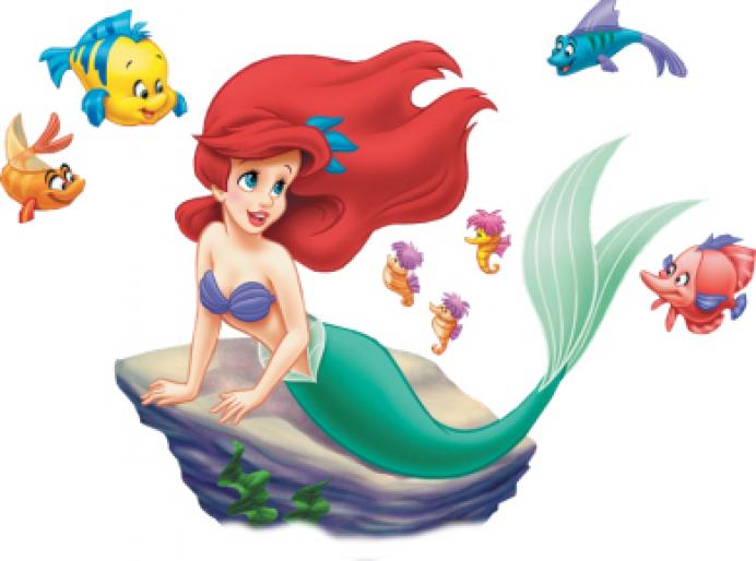 ariel-fish-friends - disney-princess