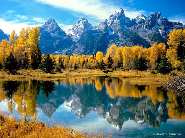 Autumn Grandeur, Grand Teton National Park, Wyoming - Very Beautiful Nature Scenes