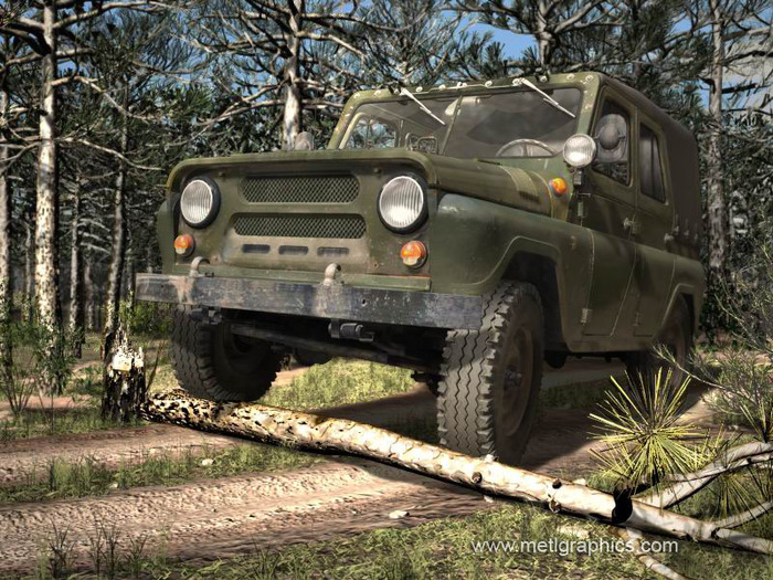 uaz_forest - UAZ