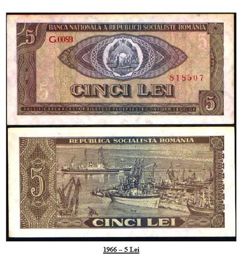 1966 - 5 lei (b) - banii