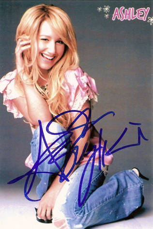 Ashley autograph - Ashley Tisdale