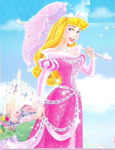 Princess Aurora si umbrela - Minunatele printese Disney