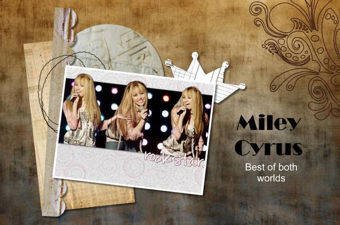 Miley - poze cu hannah montana