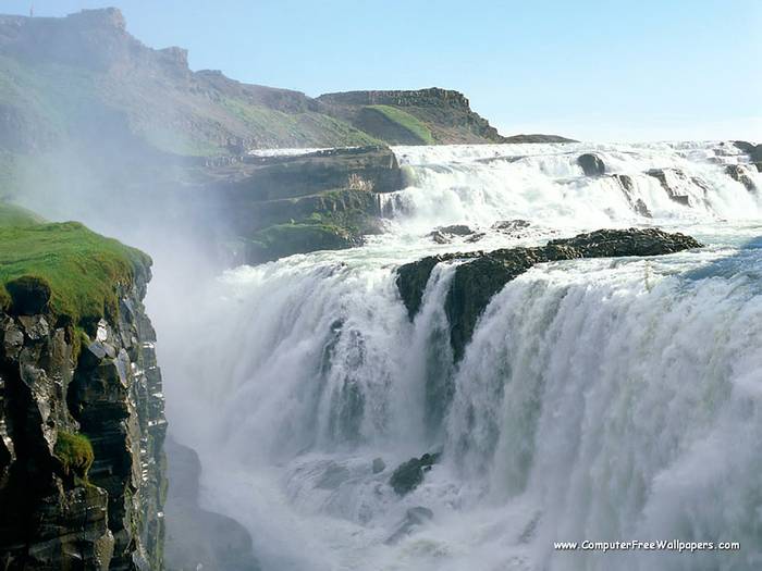 Wallpapers - Nature 9 - Golden_Falls,_Iceland - Very Beautiful Nature Scenes