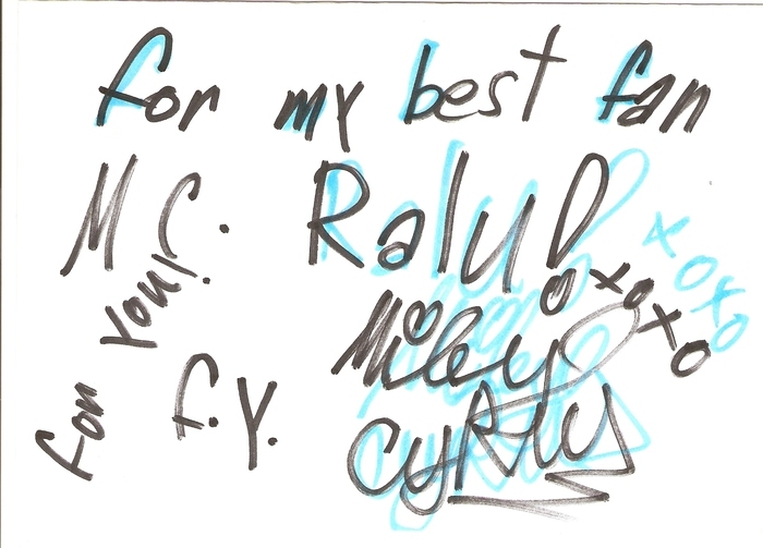 MILEY - autographs