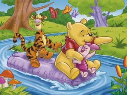 winnie-pooh-wallpapers - tigrila winnie purcelus si magarusul