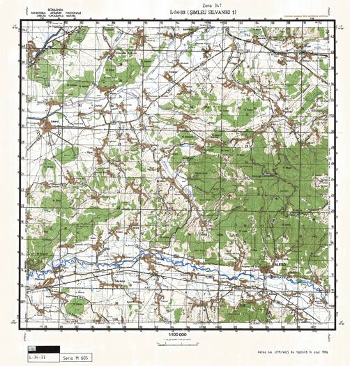L-34-33 - Harta militara detaliata a Romaniei