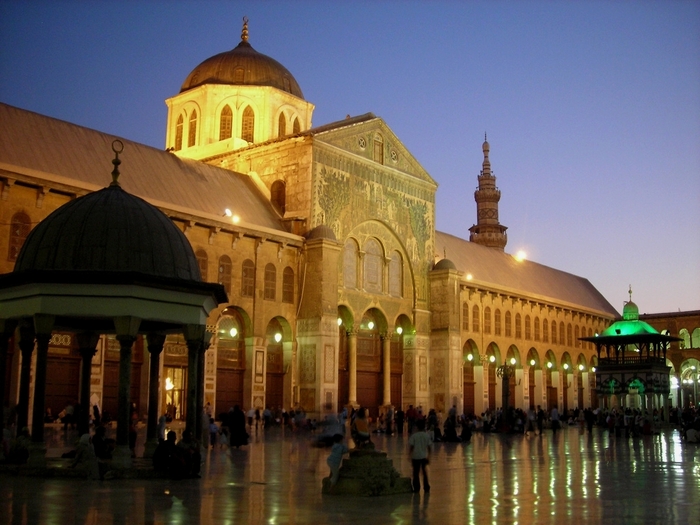 Umayyad Mosque in Damascus - Syria (night) - Islamic Architecture Around the World