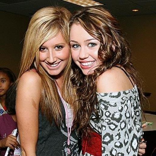 ashley-and-miley - hannah montana