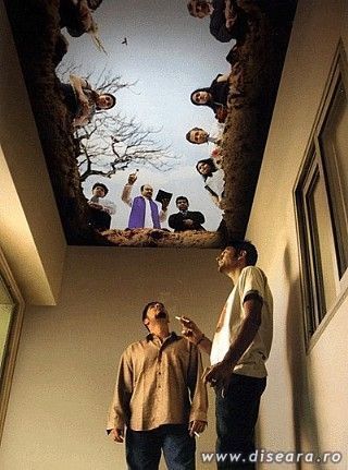 477[1] - Pictura pe tavanul unui spatiu destinat fumatorilor