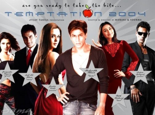 SRK,Rani,Arjun,Preity,Saif Ali si Priyanca - Temptation 2004