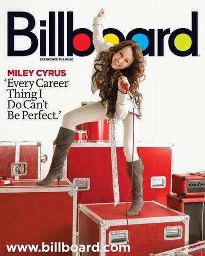 revista cu Miley - prima pagina a albumului