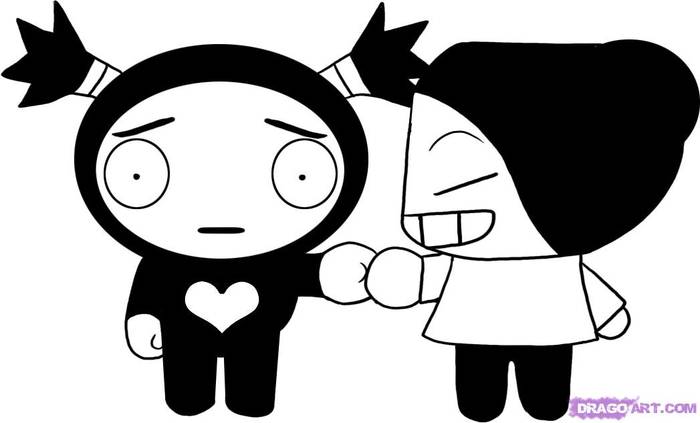 how-to-draw-pucca-and-garu-step-5 - Pucca