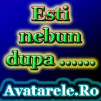 esti nebun dupa...... - avatare cu texte