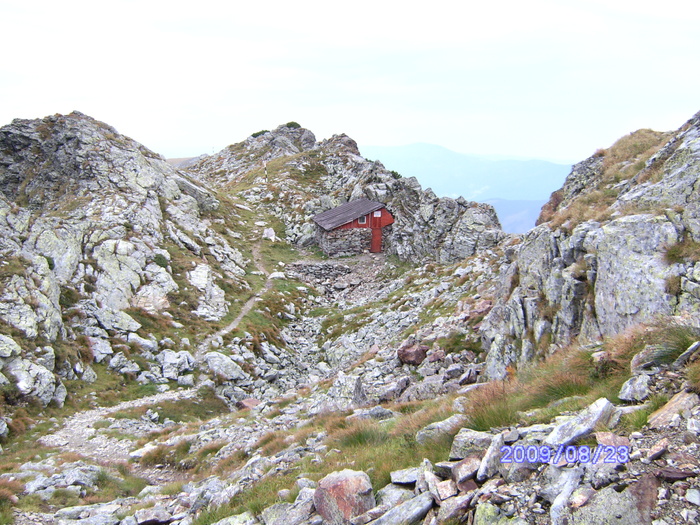 VARFUL PARANGUL MARE 2519 M 24.08.2009 096; REFUGIU
