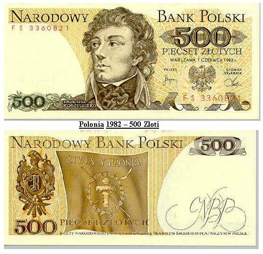 polonia 1982 - 500 zloti (b) - banii