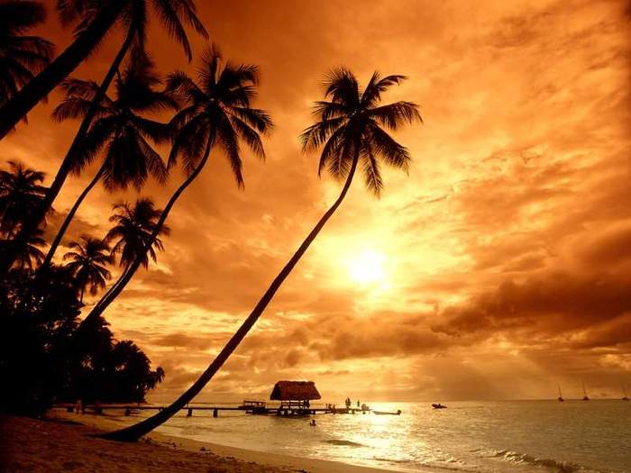 Sunset at Pigeon Point - Tobago, Caribbean