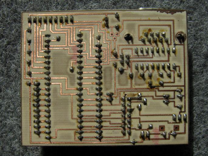 Placa test PIC16F871; cablaj
