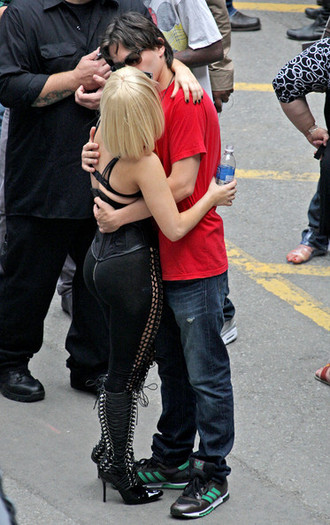 Lady+Gaga+gets+Love - Lady Gaga and Boyfriend Speedy Backstage at the MuchMusic Awards