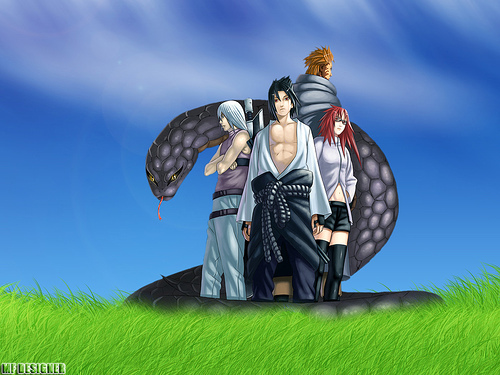 SaSuKe , Karin , Suigetsu & Jugoo