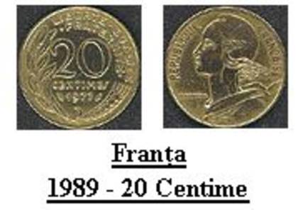 franta - 1989 - 20 centime