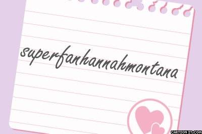 superfanhannahmontana - Respect pentru