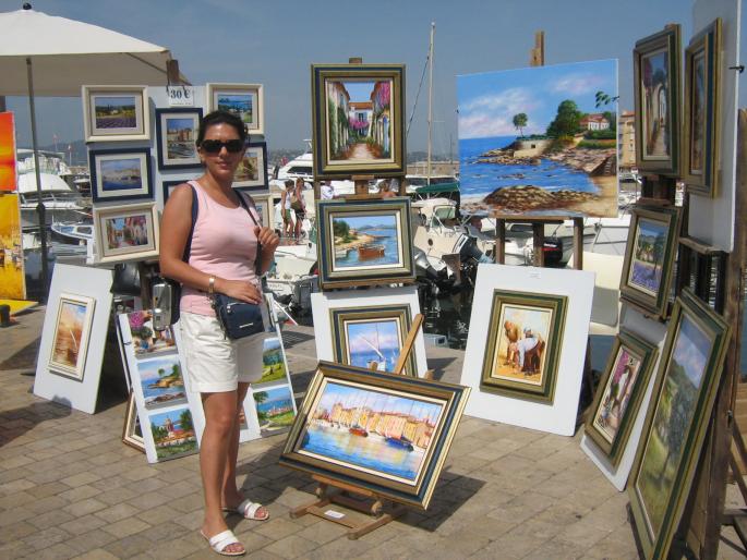 Saint Tropez - port; Vedere de pe chei
