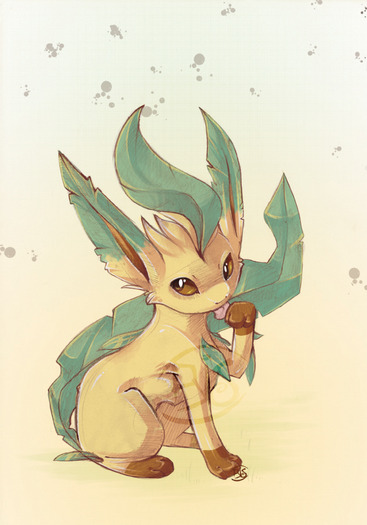 Nu-i asa ca e dragut???; Leafeon
