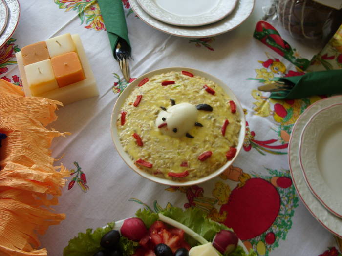salata din piept de pui,fasole verde si maioneza cu usturoi - CATE CEVA DIN BUCATARIA MEA