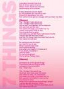 7 things lyrics - Miley Cyrus- Hannah Montana