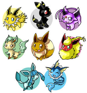 Toate evolutiile lui Eevee