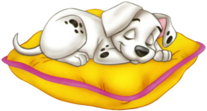 Disney-101-Dalmation-sleeping-pillow - 101 dalmatieni